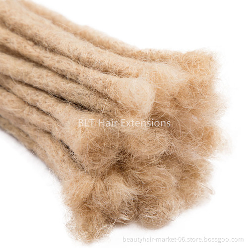 China factory handmade faux dreadlock blonde dreadlock extension 100% human hair dreadlock extensions